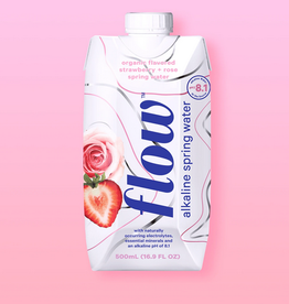 Flow Flow -Alkaline Water, Strawberry & Rose (500ml)