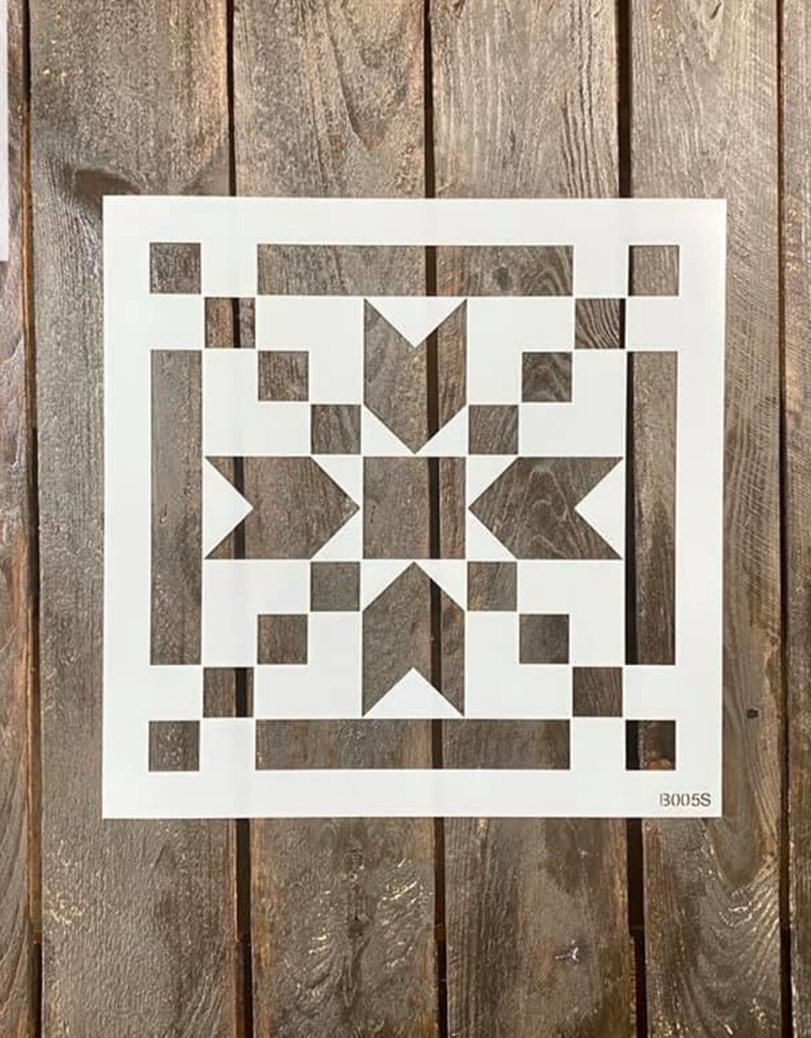 Baker's Nest's Stepping Stones Barn Quilt Stencil - Small 10"