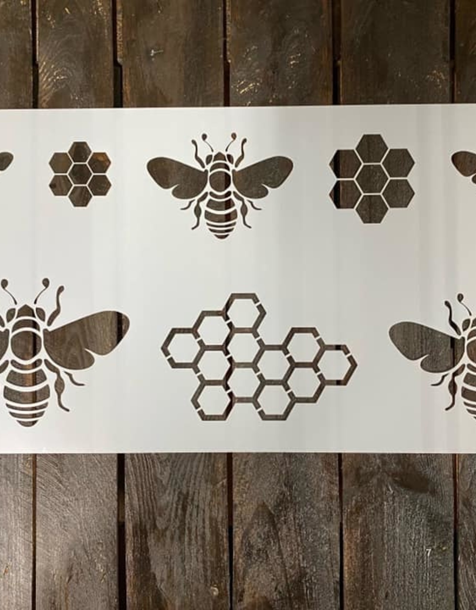 Bees Stencil - B  12"x24"