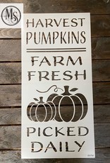 Harvest Pumpkins - Sign Stencil