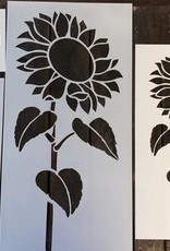 Sunflower #2 with Stem Stencil -medium