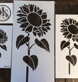 Sunflower #2 with Stem Stencil -medium