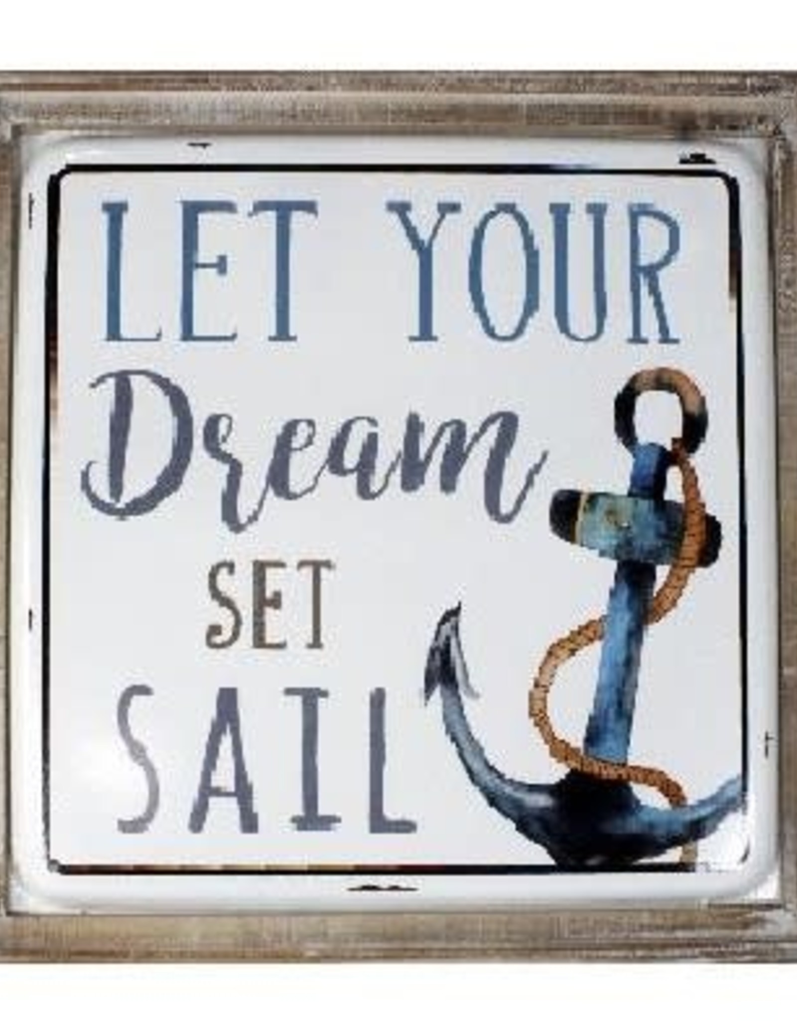 Nautical Wall Plaque - Let Your Dream Set Sail
