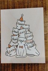 Wood Card #1334 -  Cats Tree