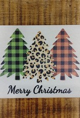 Wood Card #1478 - Merry Christmas Trees