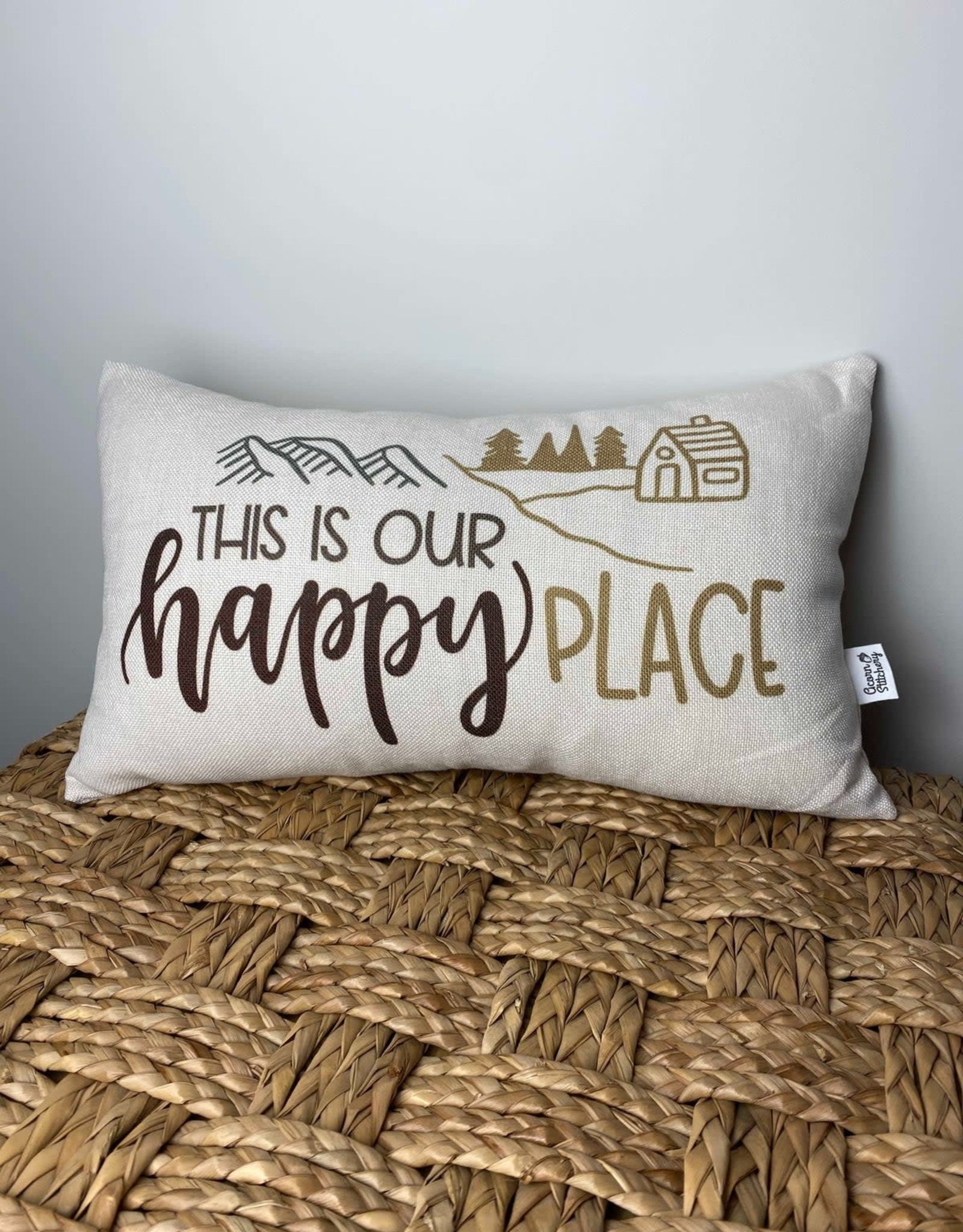This Is Our Happy Place pillow