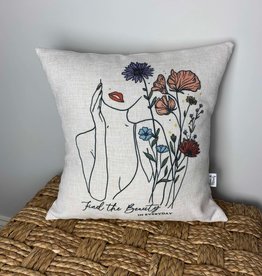 Girl Silhouette Find the Beauty pillow