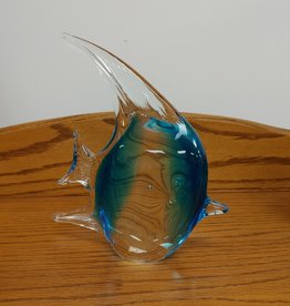 Vintage  Art Glass Fish Paperweight - 7.5"