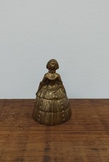 Antique Solid Brass Dutch Girl/Victorian Woman Bell