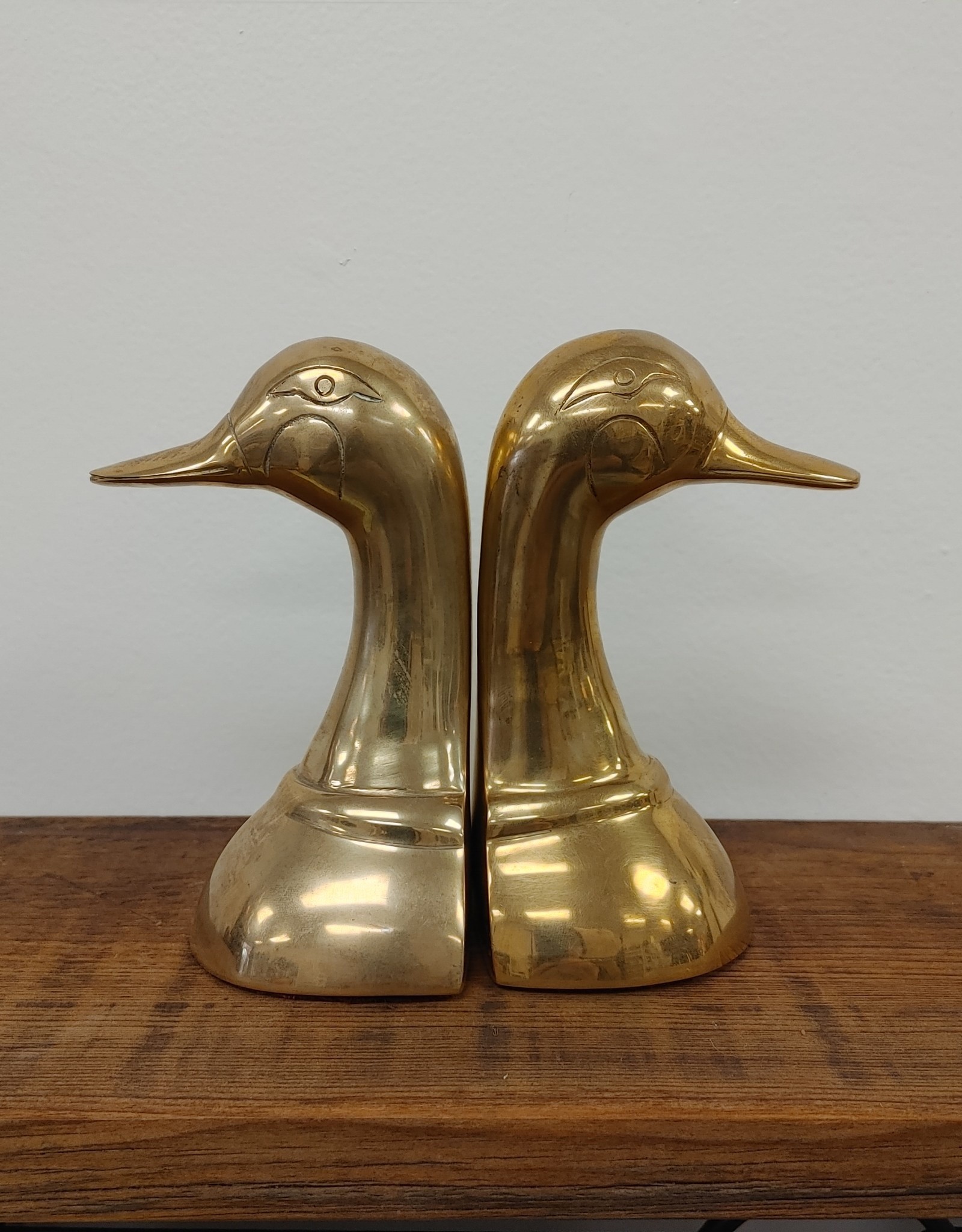 Brass Duck Bookends