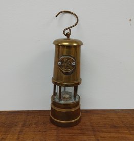 Vintage Brass Miners Musical Lamp - made in Wales