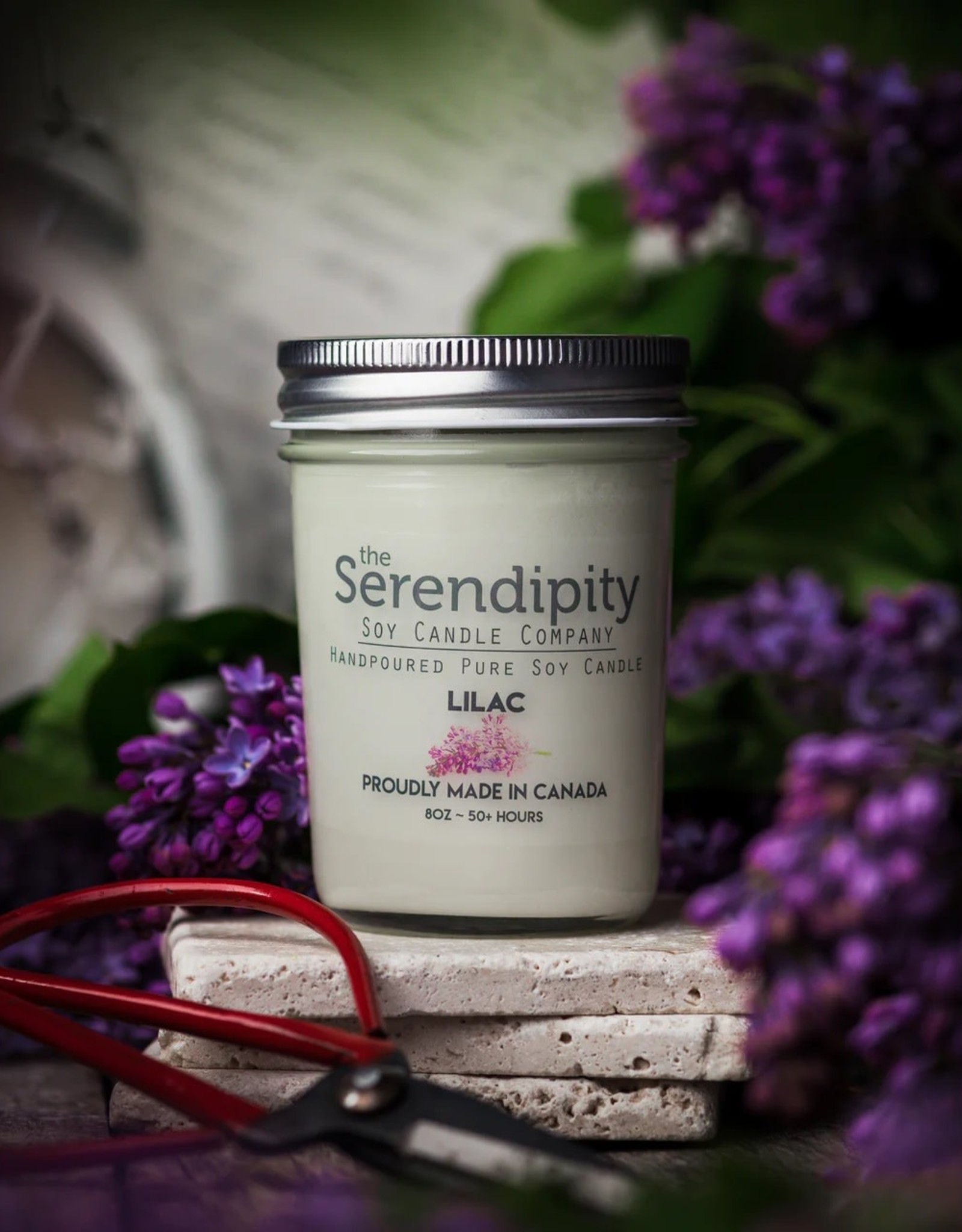 Serendipity Soy Candles 8oz Jar Candle - Lilac