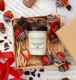 Serendipity Soy Candles 8oz Jar Candle - Chocolate Covered Strawberries