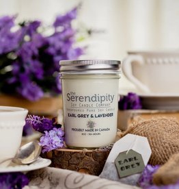 Serendipity Soy Candles 8oz Jar Candle - Earl Grey & Lavender