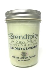 Serendipity Soy Candles 8oz Jar Candle - Earl Grey & Lavender