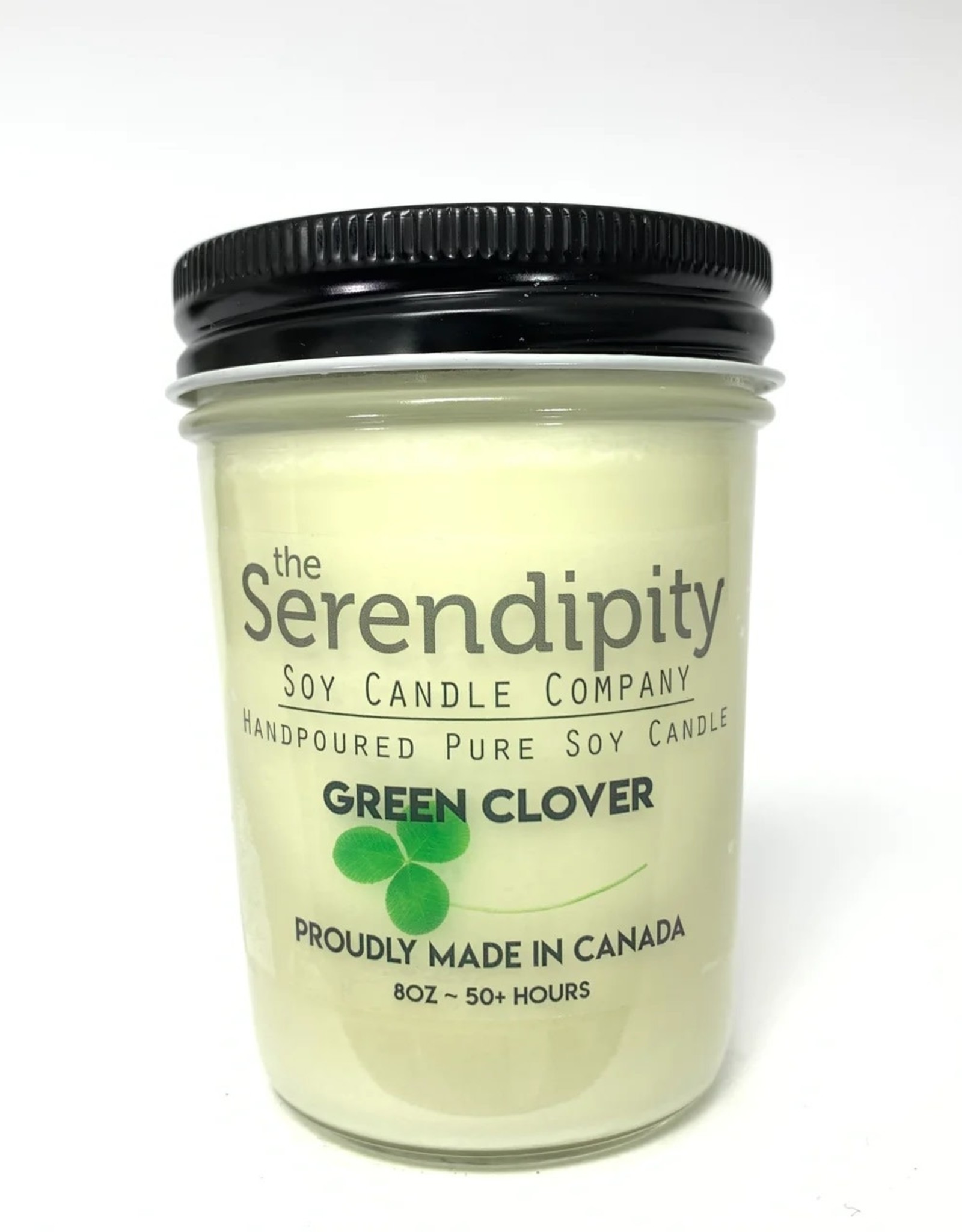 Serendipity Soy Candles 8oz Jar Candle - Green Clover
