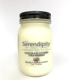 Serendipity Soy Candles 16oz Jar Candle - Chocolate Covered Strawberries