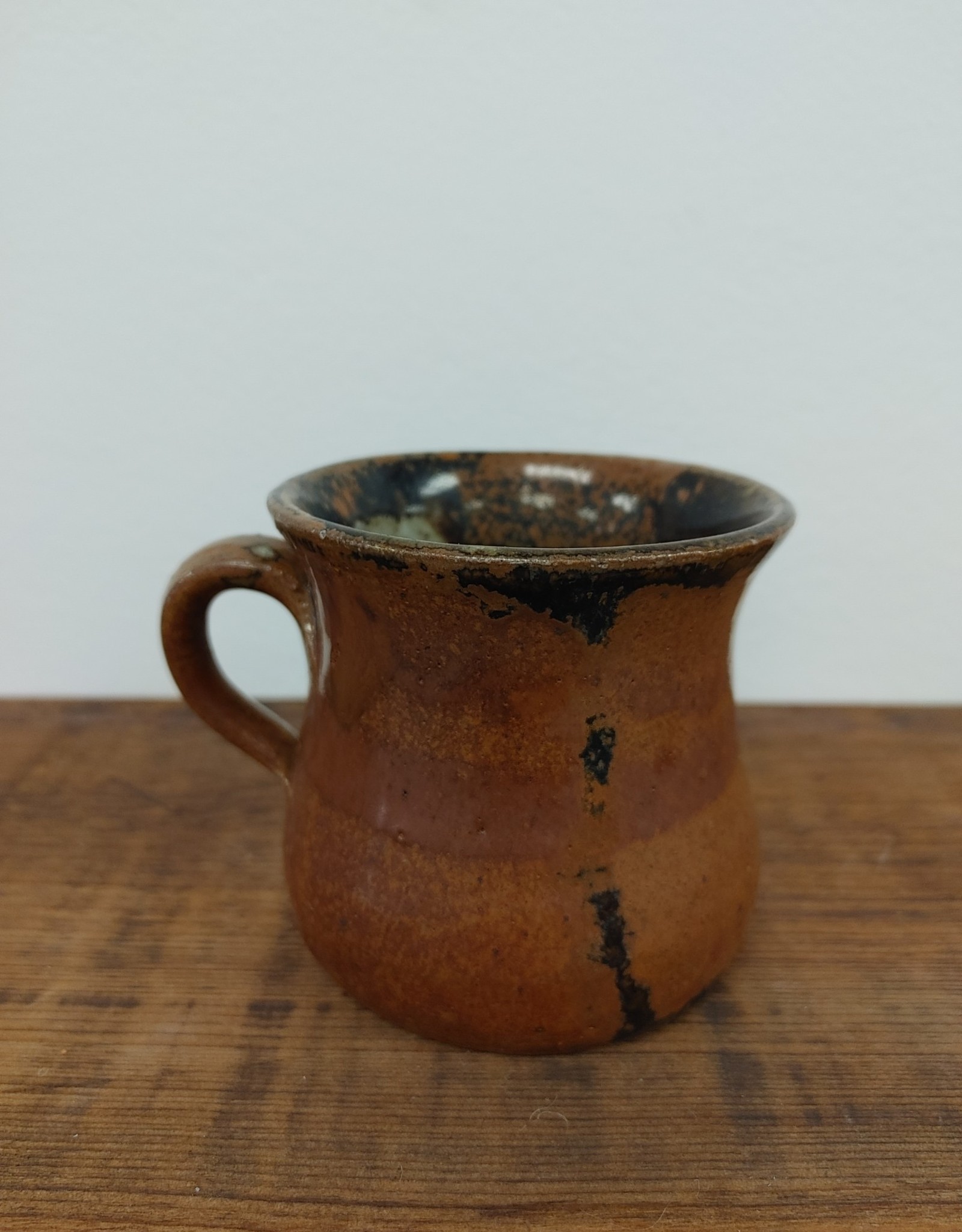 Small Brown Pottery Mug