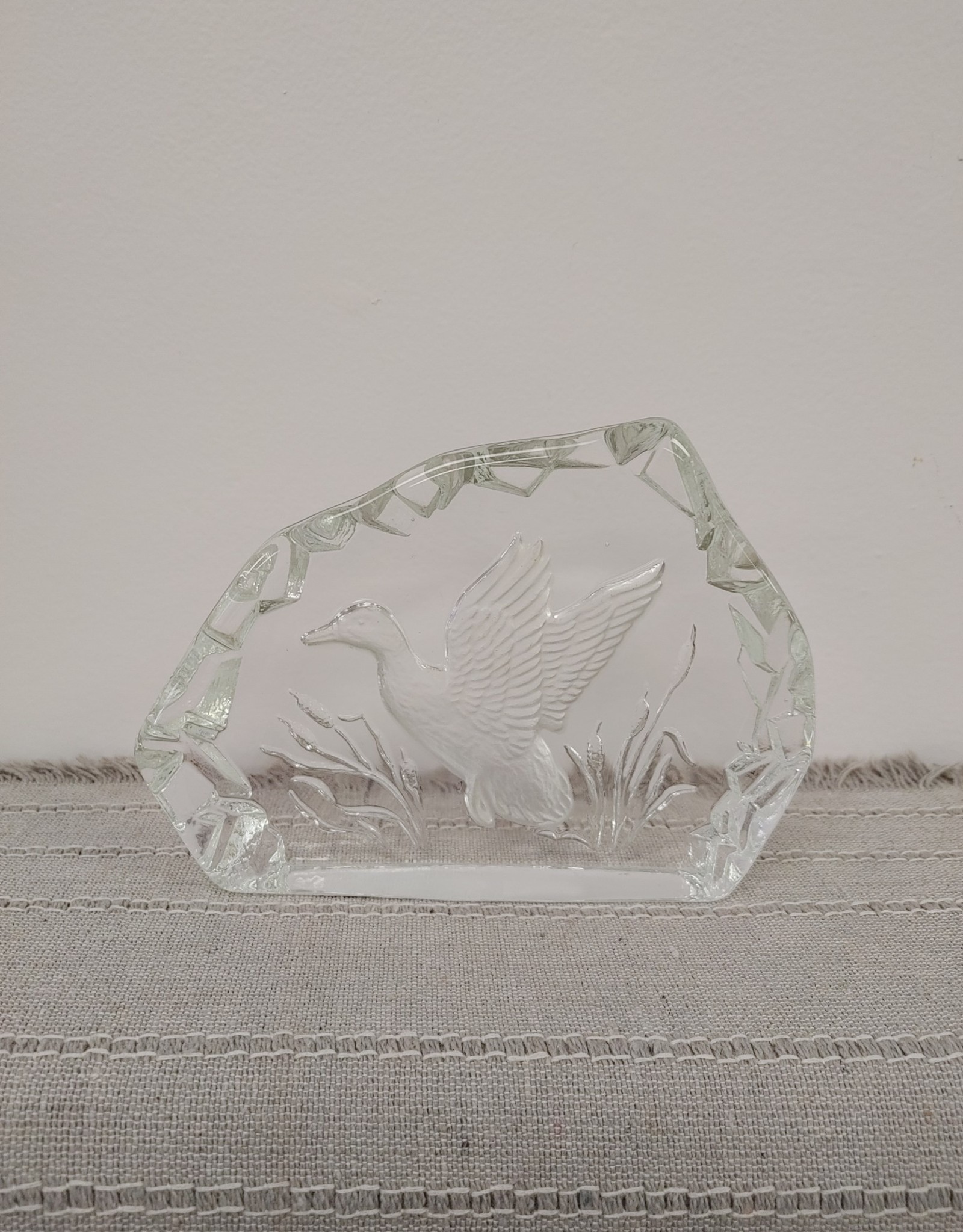 Duck Glass Paperweight