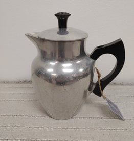 Vintage Cast Aluminum Coffee Pot - Super Health - wood handle