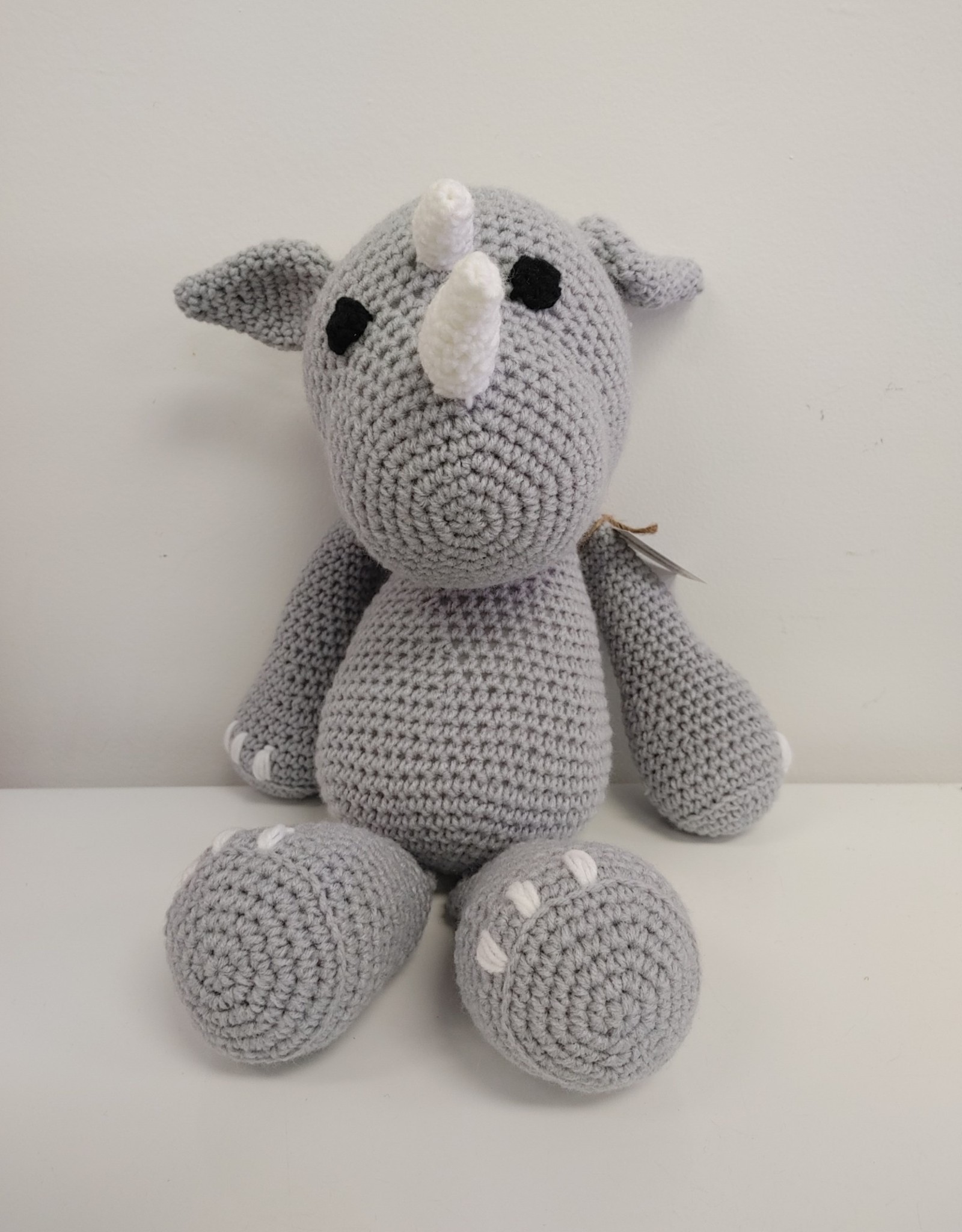 Crocheted Large Stuffie - Rhino