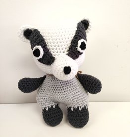Crocheted Medium Stuffie - Badger