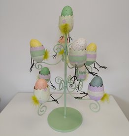 Metal Easter Egg Tealight Tree