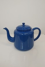 Vintage Blue Enamel Tea Kettle