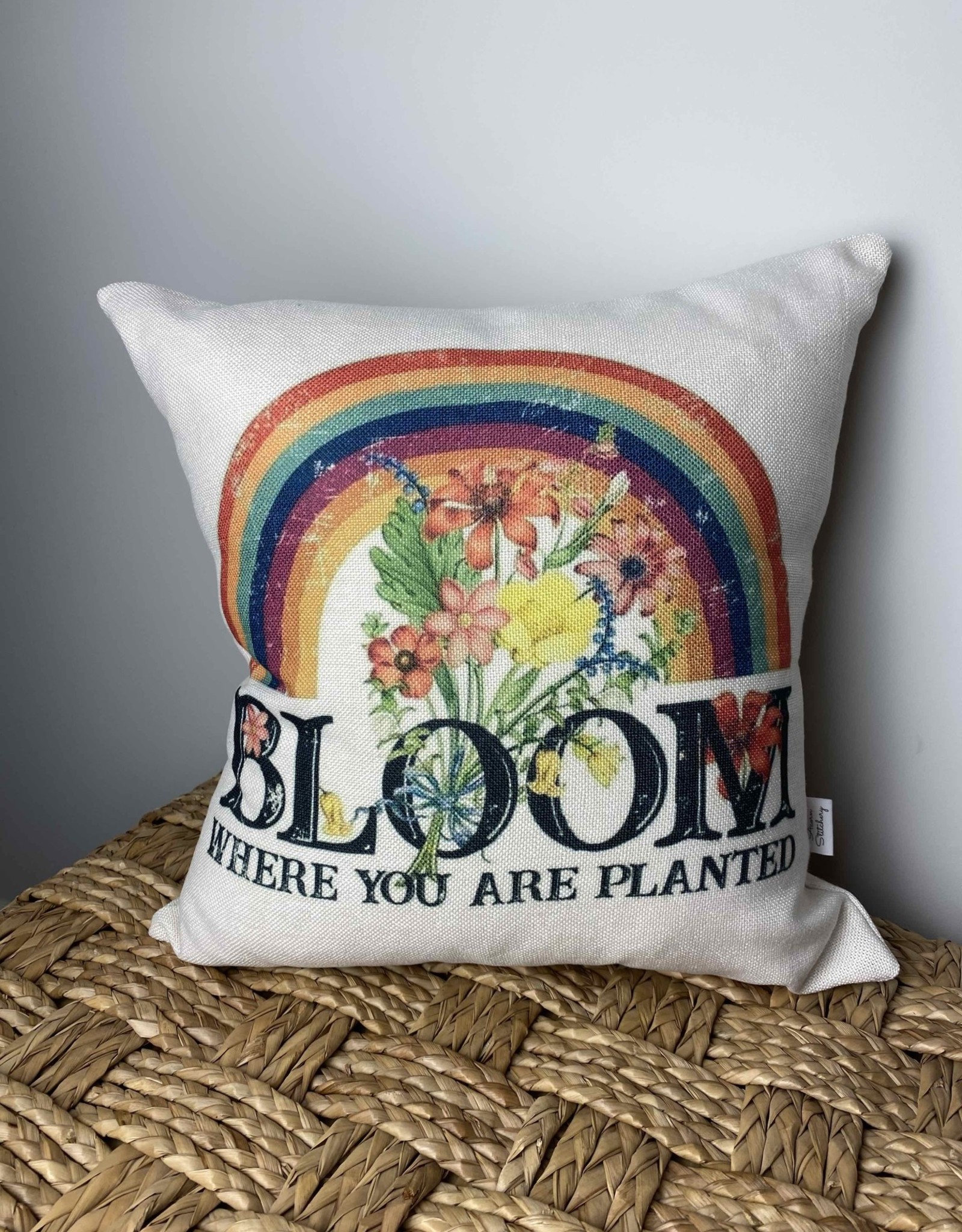 Bloom Where You Are Planted Pillow