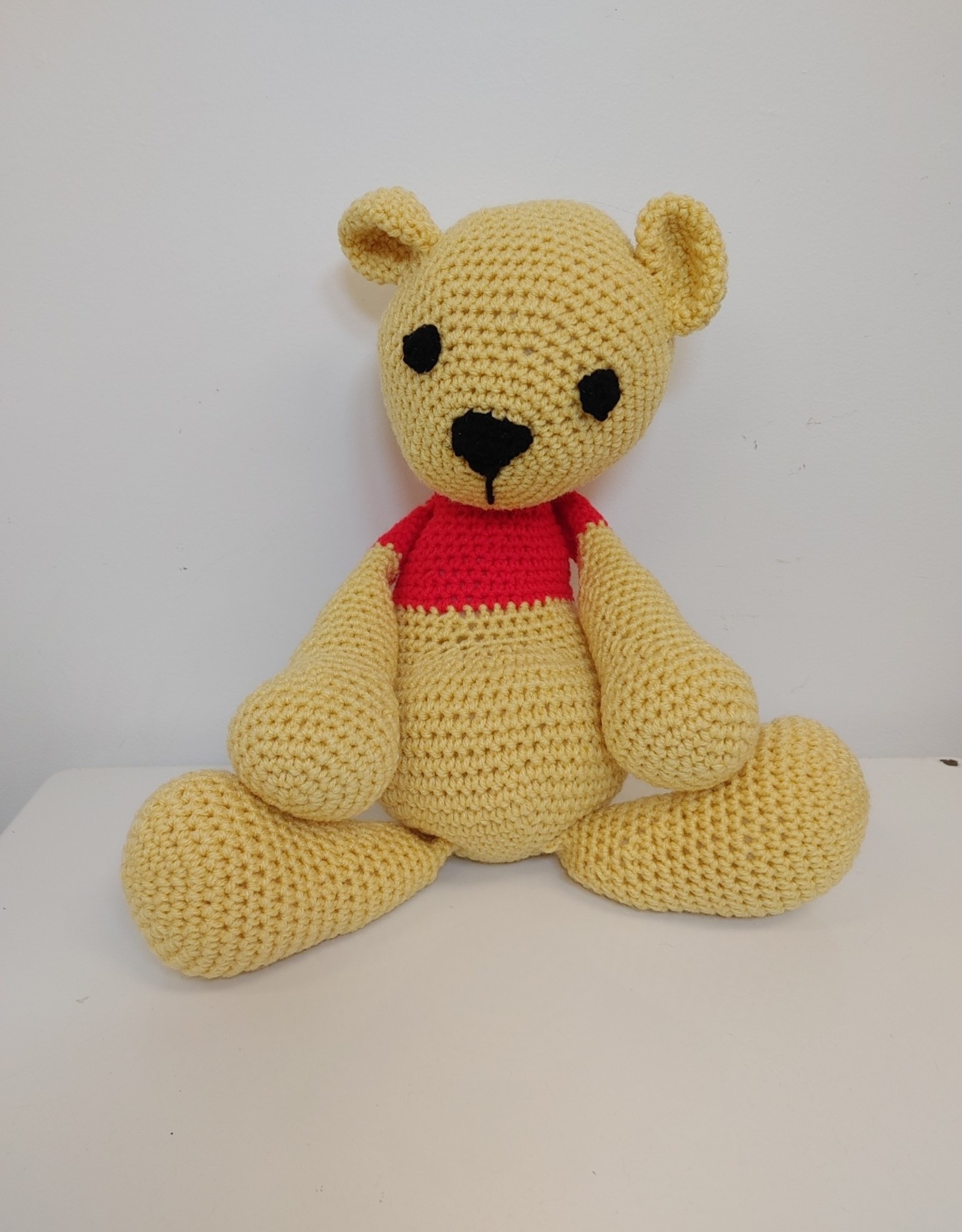 Crocheted Large Stuffie - Pooh Bear