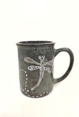 Clayworks & Candles Dragonfly Large Handled Mug -D196