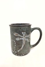 Clayworks & Candles Dragonfly Large Handled Mug