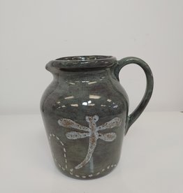 Clayworks & Candles Dragonfly Antique Milk Pitcher - D167