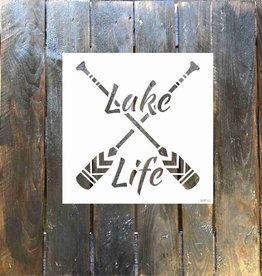 Stencil S0718S - Lake Life - paddles