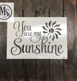 Stencil S0459 - You are my Sunshine w/sun