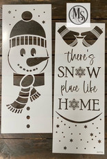 Stencil S0770 - There's SNOW Place Like HOME -large