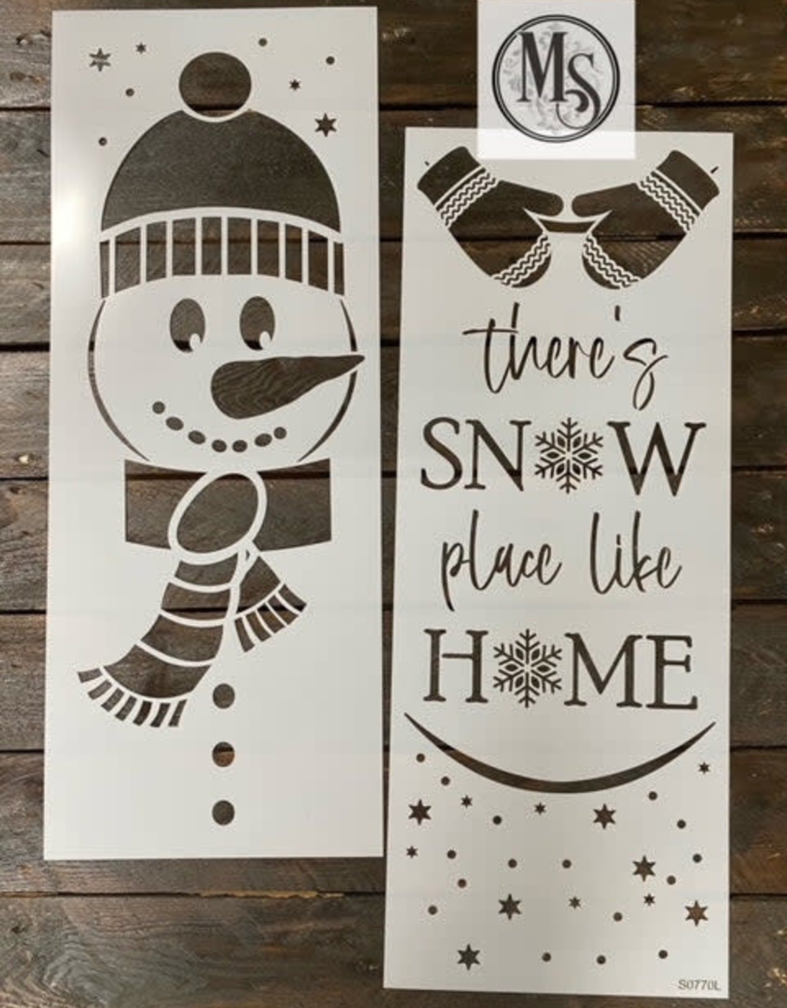 Stencil S0770 - There's SNOW Place Like HOME -large