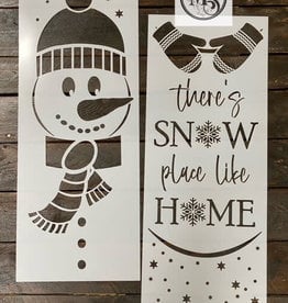 Stencil S0770 - There's SNOW Place Like HOME -large