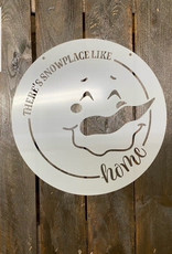 Stencil S0772 - Round 12" - Snowplace Snowman