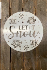 Stencil S0772 - Round 12" - Let It Snow