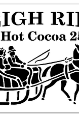 Stencil S0269 - Sleigh Rides