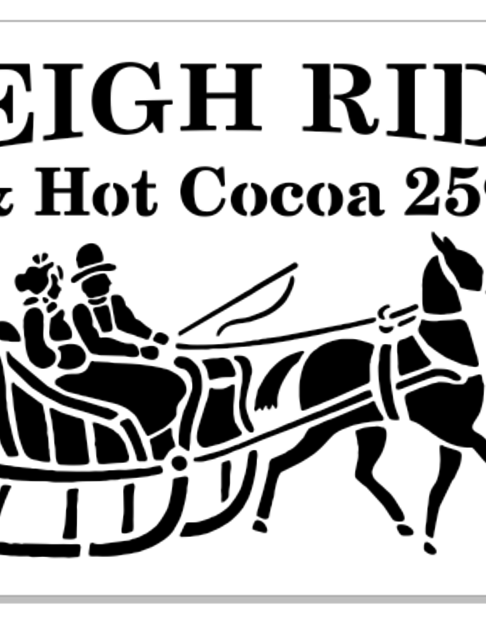 Stencil S0269 - Sleigh Rides
