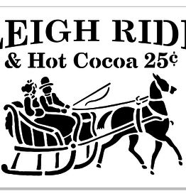 Stencil S0269 - Sleigh Rides