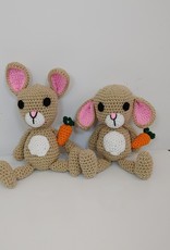 Crocheted Small Stuffie -  Bunny w/Carrot