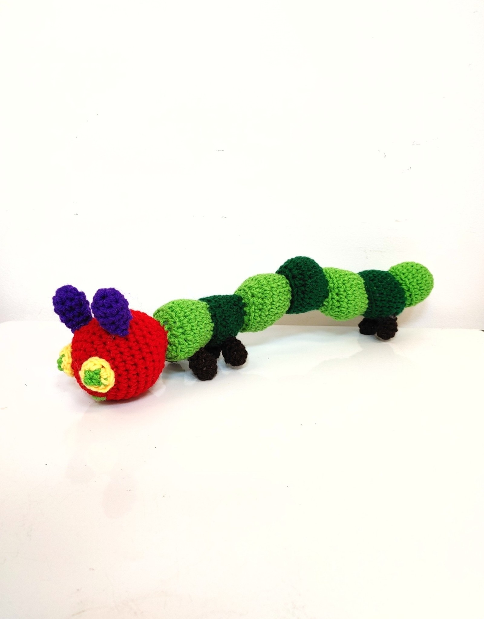 Crocheted Medium Stuffie - Hungry Caterpillar