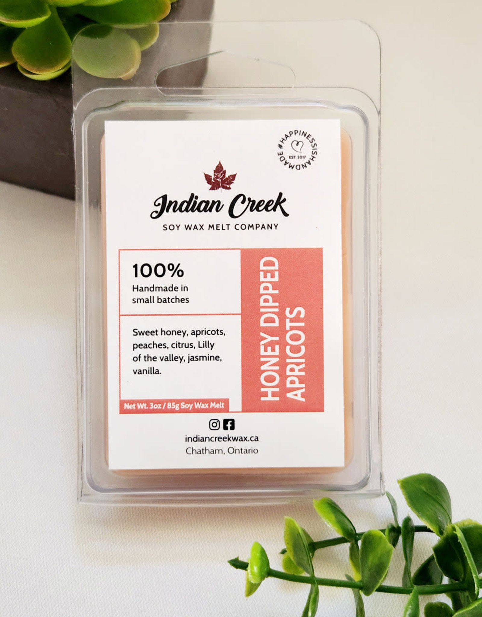 Indian Creek Wax Soy Wax Melts - Honey Dipped Apricots