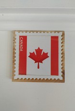 Solid Maple Wood Coaster #1073  - Canada Stamp