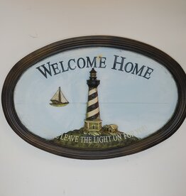 Lighthouse Welcome Home Sign