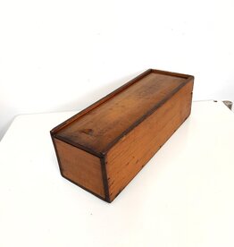 Vintage Wooden Box w/slide top