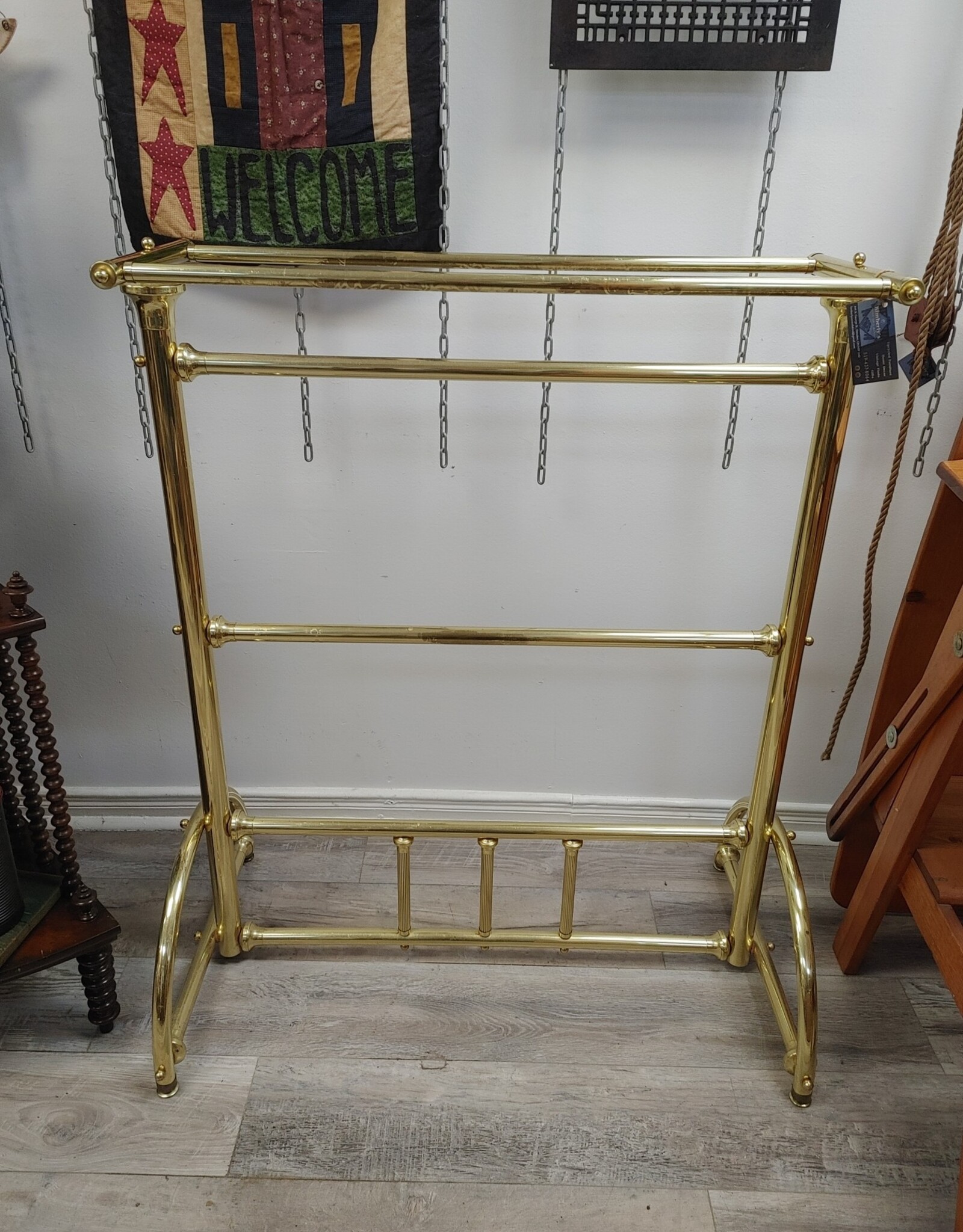 Brass Quilt Stand